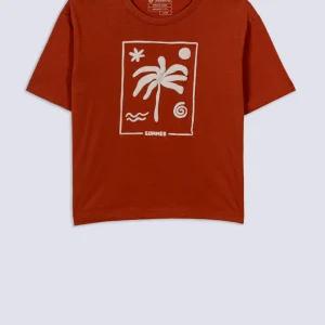 BOY'S PALM POSTCARD GRAPHIC T-SHIRT